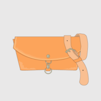 OR309 レザー ミニショルダーBAG